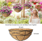 2 Pack 12 Inch Hanging Planters - Image 5