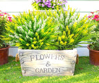 Artificial Plants Outdoor, Lavender Artificial Flowers Plastic Fake Faux - Image 6
