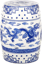 SAFAVIEH Castle Gardens Collection – Dragon’s Breath Blue Glazed Ceramic - Image 3