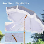 PHI VILLA 7ft Beach Umbrella - Image 4