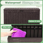 Greesum Outdoor Storage Box 120 Gallon Storage Bin - Image 7