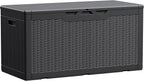 Devoko 100 Gallon Waterproof Large Resin Deck Box Indoor Outdoor Lockable by DEVOKO