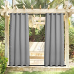 NICETOWN 2 Panels Outdoor Curtains Waterproof Extra Long 108 in - Image 2