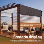 Universal Pergola Replacement Canopy Outdoor Canopy Shade Cover Waterproof - Image 7
