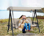 U-MAX 3-Seat Outdoor Patio Swing Chair, Swing Glider - Image 6