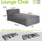 Outdoor Bean Bed Chair Sun Lounger, Outdoor Couch Sofa - Image 2