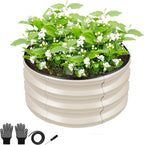 ZXZYHFTY Round Galvanized Raised Garden Bed kit, Round Large Metal Raised - Image 2