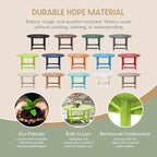 WestinTrends Malibu Low Outdoor HDPE Round Patio Coffee Table - Image 6