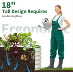 Kesfitt Raised Garden Bed, Metal Galvanized Steel Oval Garden Bed 8x2x1.5 ft - Image 7