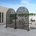 Casaphoria 72" H x 47" W Arched Metal Privacy Screen - Image 5