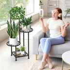 4 Tier Plant Stand Outdoor Indoor, Metal Flower Shelf Display Holder - Image 8
