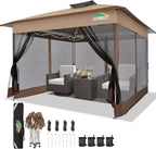 COBIZI 13x13 Pop Up Gazebos On Clearance Canopy Tent- Upgrade Metal Outdoor by COBIZI