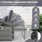 HAPPYGRILL Patio Rattan Wicker Daybed - Image 5