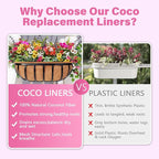 Legigo 4 Pack 24 Inch Natural Trough Coco Liner - Image 5