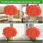 Artificial Flowers for Outdoor, Silk Flowers No Fade Fake Plastic Flowers UV - Image 5