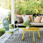 Grand Patio Round Steel Patio Coffee Table, Weather Resistant Outdoor Large - Image 2