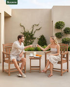 Set of 2 Weatherproof Patio Chairs - Image 9
