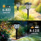 GIGALUMI 6 Pack Solar Lights Outdoor Waterproof, LED Solar Garden Lights - Image 5