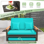 Tangkula Patio Rattan Daybed - Image 4