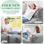 Hobestluk Bean Bag Chair Big Bean Bag Lounger - Image 8