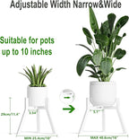 Adjustable Plant Stands Set of 2, Metal Small Plant Holder, Heavy Duty Stable - Image 3