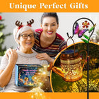 Solar Powered Butterfly Watering Can Lights Waterproof Outdoor Garden Decor - Image 3