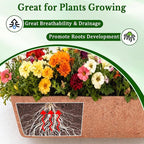 Halatool 2 Pack 36 Inch Window Box Liners Trough Coco Fiber Replacement Liner - Image 3
