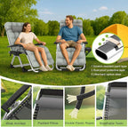 Suteck Zero Gravity Chair, Reclining Camping Lounge Chair w/Removable Cushion - Image 6