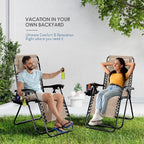 Nestl Zero Gravity Chairs, Portable Patio Lounge Chair Outdoor - Image 9