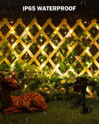 Brightown Solar Fairy Lights Outdoor, 2 Packs Total 66Ft Solar String Lights - Image 4