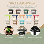 WestinTrends Malibu Low Outdoor HDPE Round Patio Coffee Table - Image 6
