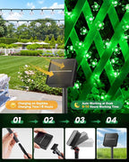 Brightown 60 LED Flower Solar Lights String Outdoor Waterproof Fairy Lights - Image 5