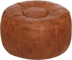 Thgonwid Unstuffed Moroccan Storage Pouf Foot Stool Ottoman Seat Handmade Faux by Thgonwid