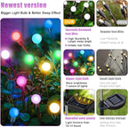 Solar Garden Lights Outdoor, Swaying Light Waterproof Solar Lights Outdoor - Image 4