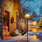 Homeimpro Moon Solar Lights Outdoor Garden Decor Gifts - Image 7