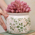 Vintage Country Ceramic Vase and Planters, 6.29 Inch Small Plant Pots - Image 5