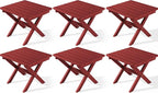 SERWALL Folding Outdoor Side Table Set of 6, Adirondack End Table by SERWALL