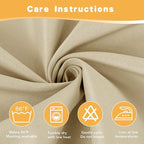 HolidayIdeas Outdoor Curtains for Patio Waterproof, 2 Panels - Image 5