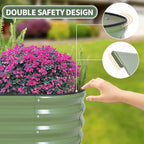 1MORE Galvanized Raised Garden Bed- Planter Garden Boxes Outdoor, Raised Beds - Image 2