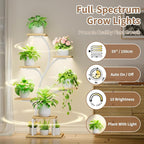 Plant Stand Indoor with Grow Lights, 7 Tiered Indoor Plant Shelf, Metal Plant - Image 3