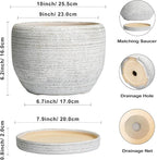 SQOWL Ceramic Flower Pots - Image 3