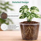 20 Pack 8/6/5/4/3.5 Inch Reinforced Large Clear Nursery Pots - Image 3