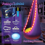 Light Up Kids Pod Swing Seat, Upgraded Kids Hanging Hammock Swing - Image 4