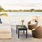 LUE BONA Outdoor Coffee Table Rectangle, 42.5" HDPS Patio Coffee Tables - Image 2