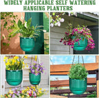 Maxcheck 4 Pcs Self Watering Hanging Planters Indoor Gift 6.5'' 4.5'' Hanging - Image 5