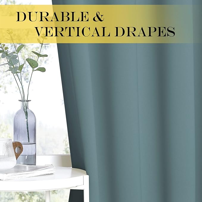 NICETOWN Room Darkening Short Curtain 54 inches Long - Image 4