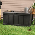 Greesum 82 Gallon Resin Deck Box All Weather Large Outdoor Storage - Image 3