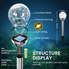 SOLPEX Solar Garden Lights String, 6 Pack Outdoor Christmas Decoration Warm - Image 7