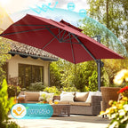 HOTEEL10x10ft Patio Umbrella Cantilever Umbrellas - Image 10