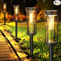 Solar Pathway Lights Outdoor 6 Pack, Bright Solar Path Lights Outside Waterproof by COXSENI